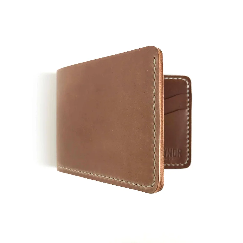 6-Pocket Billfold - Shell Cordovan - Natural + Walnut