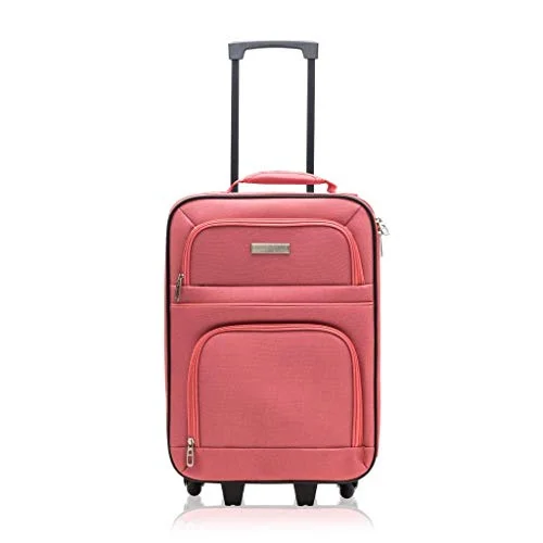 Millennium by Travelway Wheeled Suitcase - Rolling Carry-on (20 Inch, Coral)