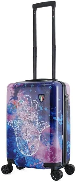 TUCCI Italy Exotic Hamsa Carry on Hardside Suitcase