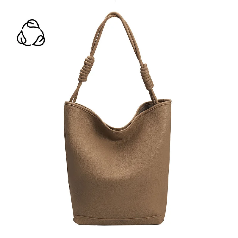 Adeline Taupe Large Recycled Vegan Tote Bag