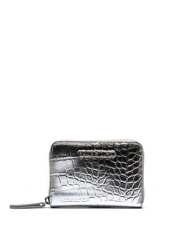 Valentino Avenue Wallet & Mirror Gift Set, Silver