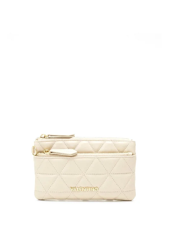 Valentino Carnaby Quilted Purse, Ecru