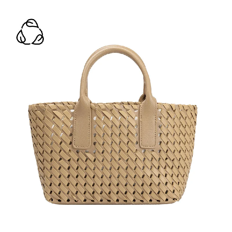 Chloe Tan Small Recycled Vegan Top Handle Bag