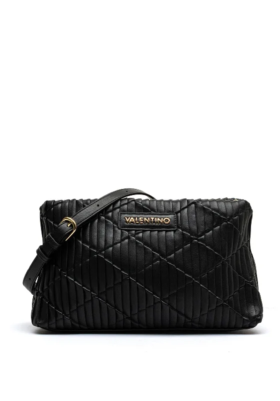 Valentino Quilted Clapham Shoulder Bag, Black