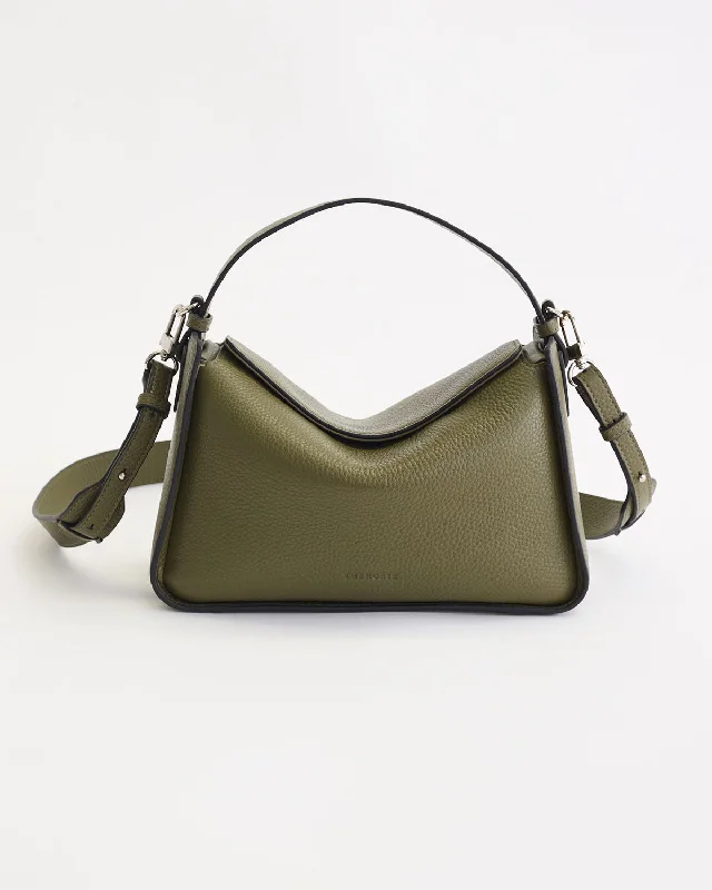 Clementine Bag: Olive Pebbled Leather