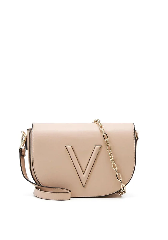 Valentino Coney Crossbody Saddle Bag, Pink