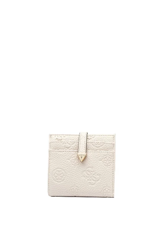 Guess Cresidia SLG Logo Mini Wallet, Bone