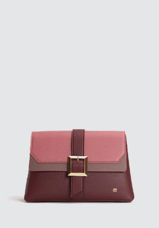 Emily | Burgundy Crossbody/Clutch Bag