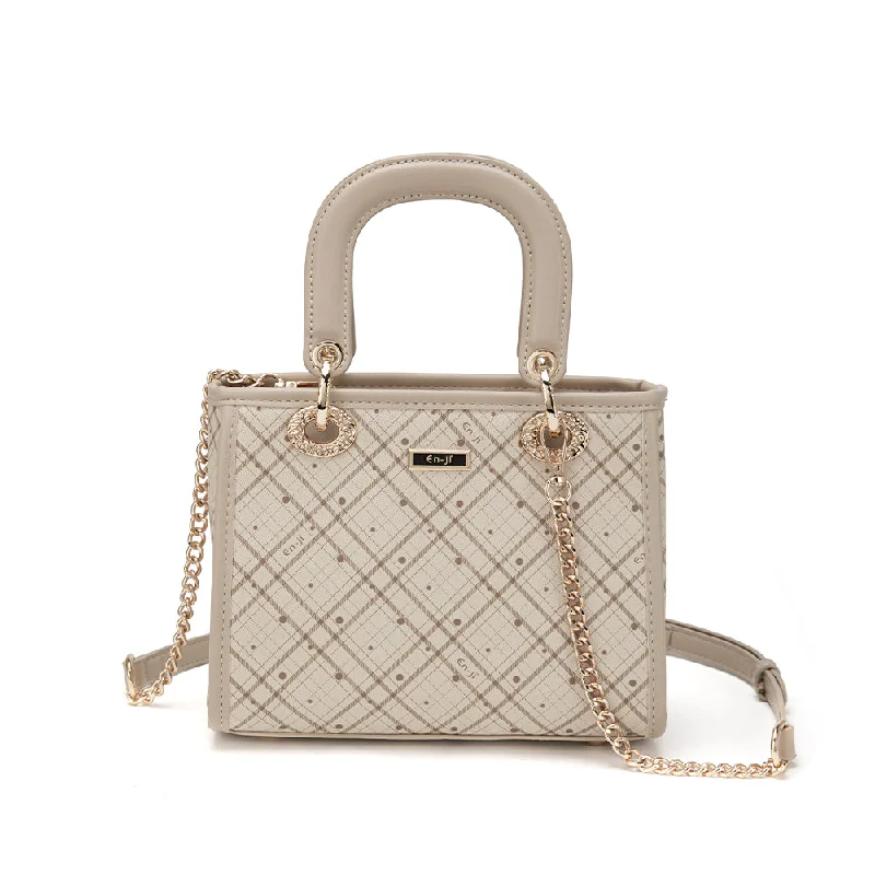 En-ji Aurum Handbag - Khaki