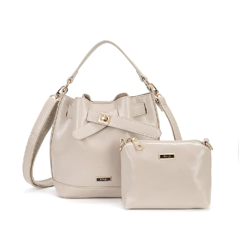 En-ji Marin Handbag - Cream