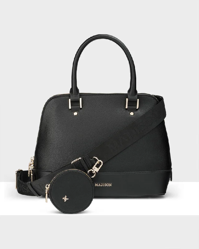 Grace Medium Dome Satchel Bag + Utility Bag Strap