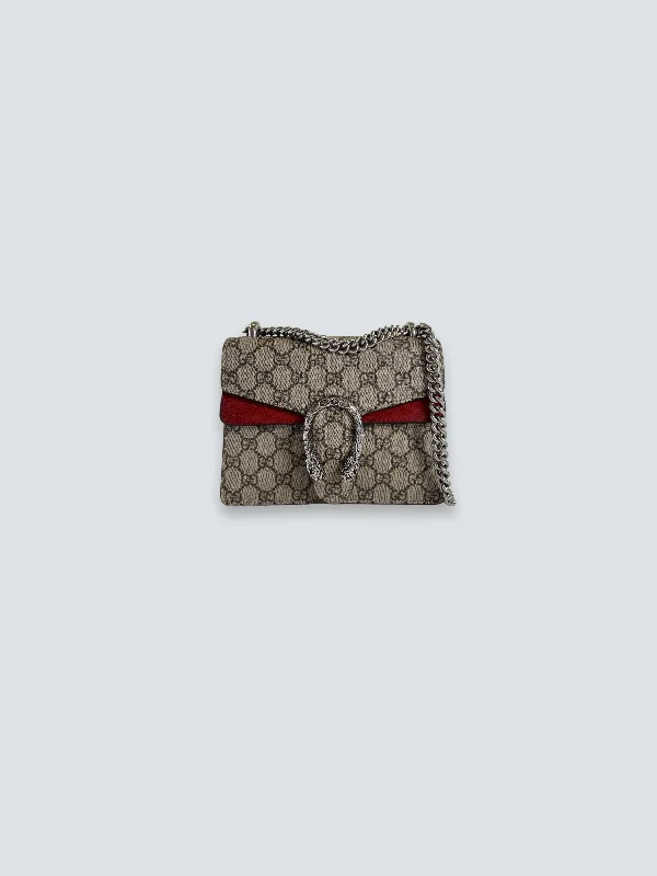 Gucci Monogram Canvas Mini Dionysus Crossbody