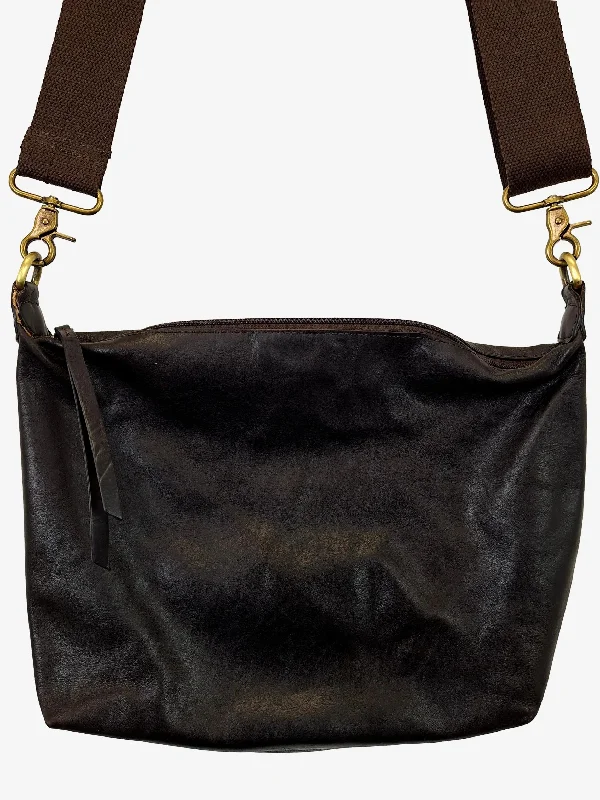 JLP Melbourne Chocolate Leather Crossbody