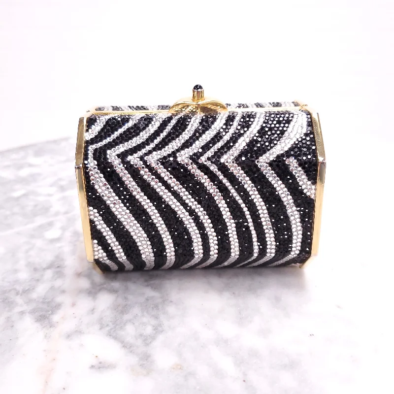 JUDITH LEIBER ZEBRA EVENING BAG