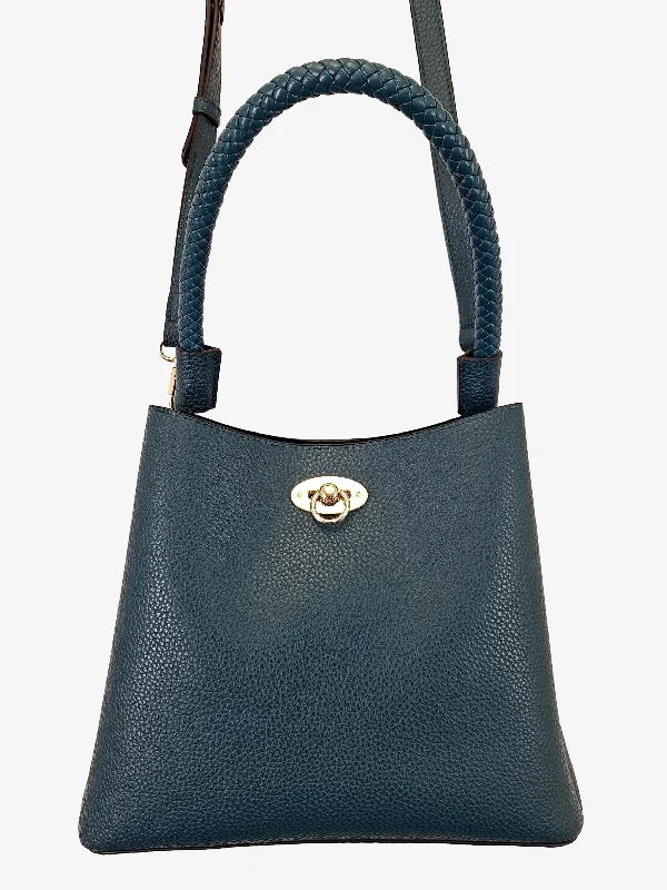 Leona Edmiston Classy Teal Bucket Bag