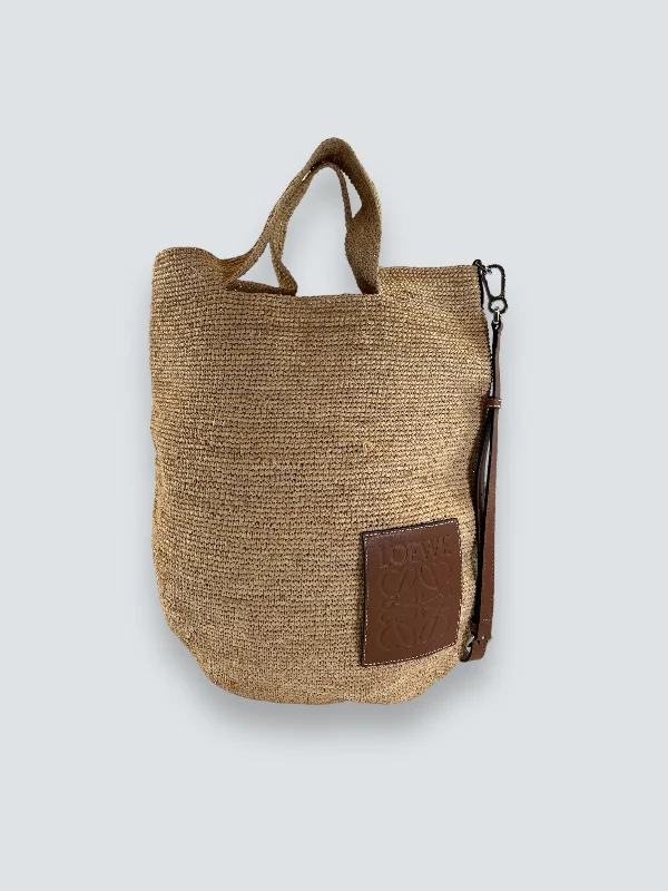 Loewe Raffia Slit Large Tote