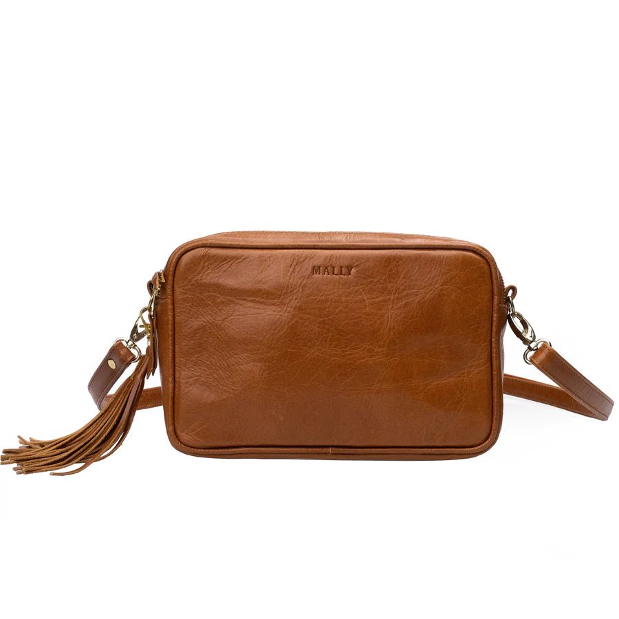 Mally Suzie Leather Sling Bag | Toffee