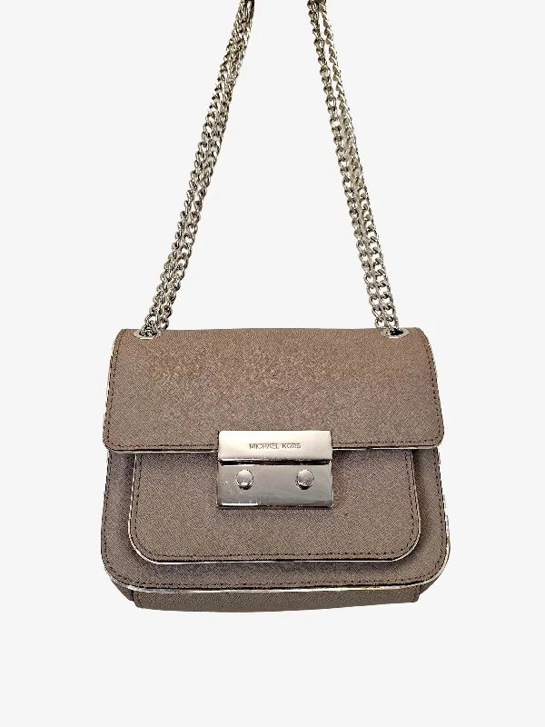 Michael Kors Classic Square Taupe Crossbody Bag