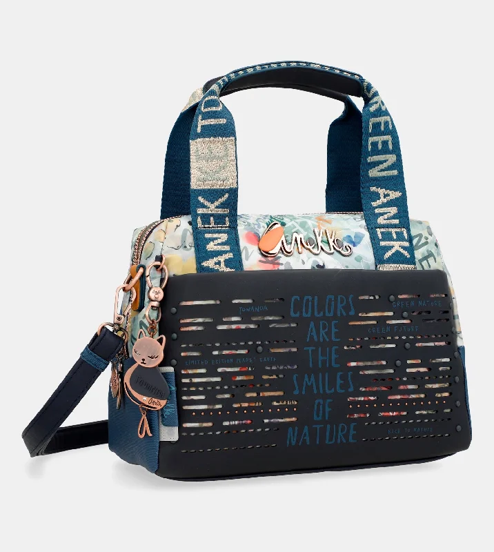 Nature Pachamama navy blue bowling bag