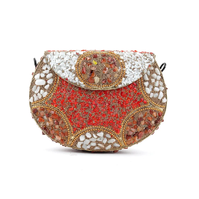 Odette Multicoloured Embellished Clutch