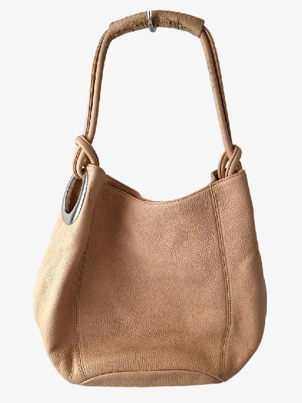 Oroton Sleek Sandy Beige Everyday Handbag