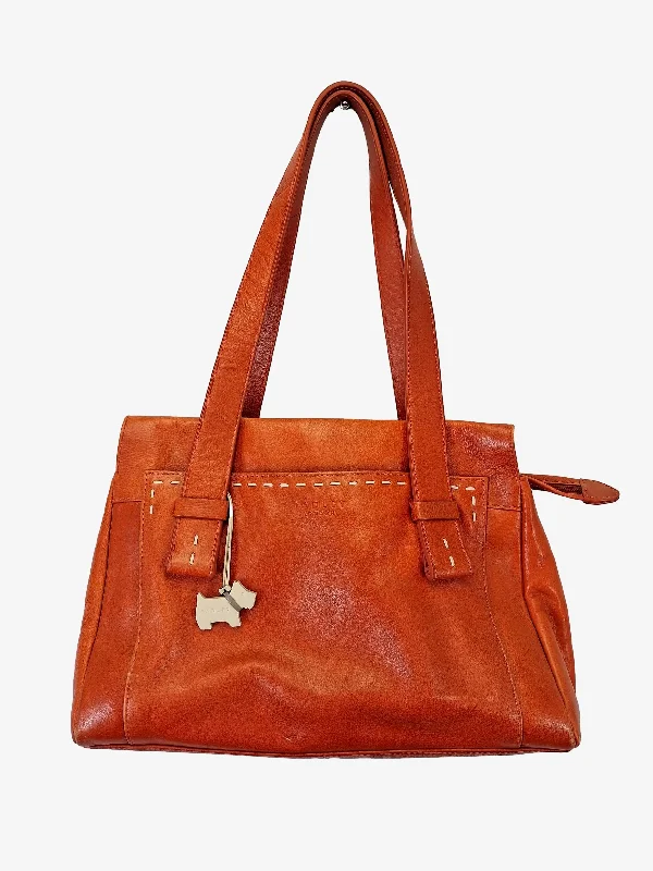 Radley London Pumpkin Contrast Stitch Shoulder Bag