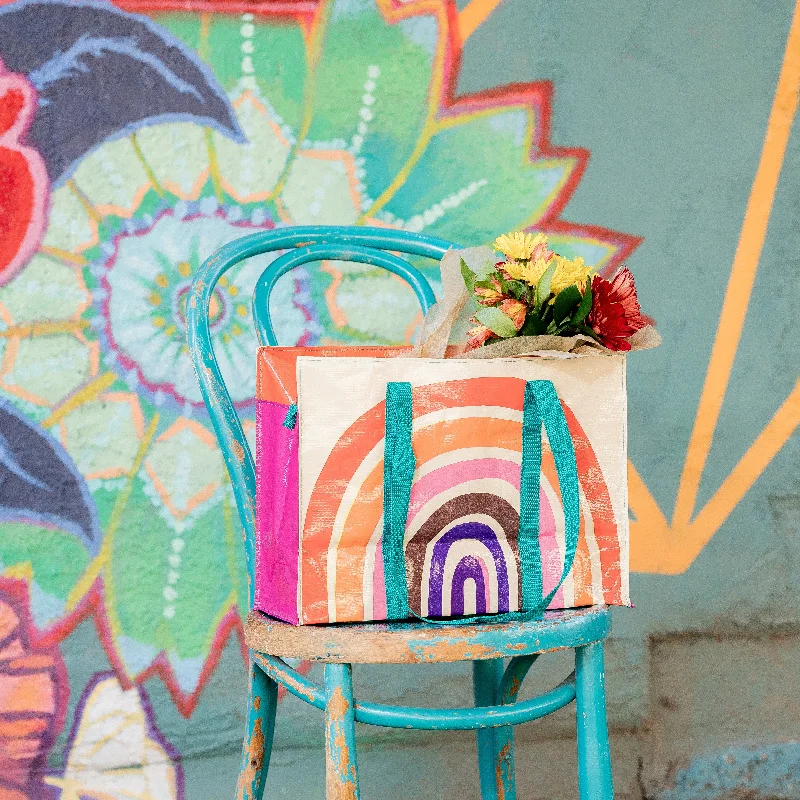 Rainbow Shoulder Tote