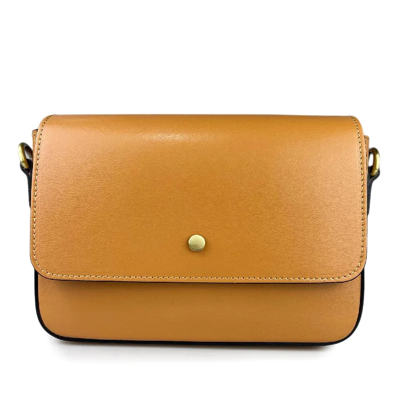 RIGID LEATHER HANDBAG