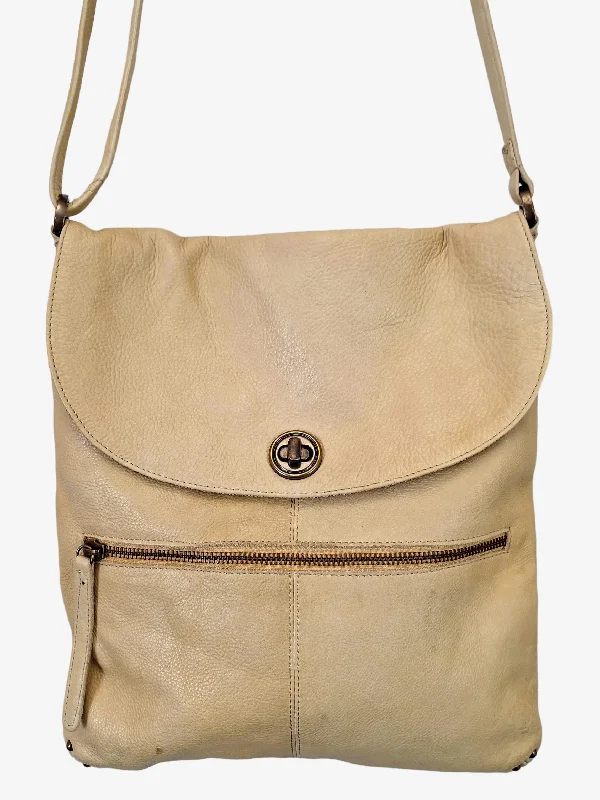 Rugged Hide Leather Limoncello Crossbody