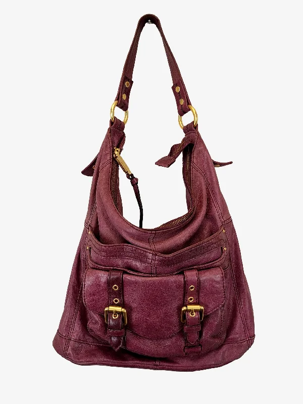 Steve Madden Stylish Eggplant Slouch Bag