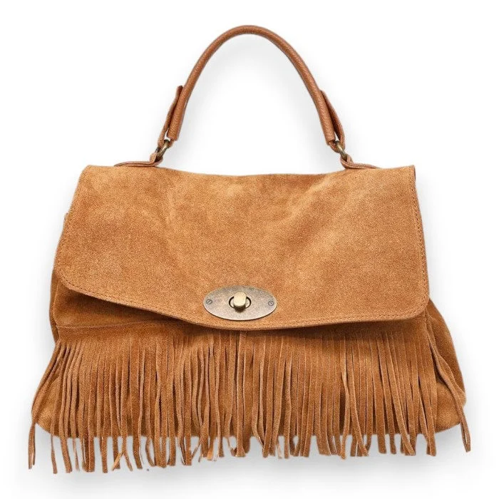 SUEDE LEATHER FRINGE BAG