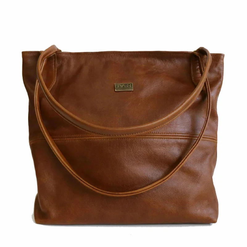 Tan Leather Goods - Ashley Leather Handbag | Pecan