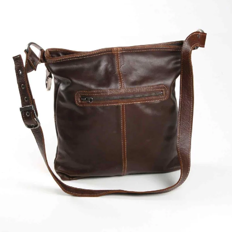 Thandana Messenger Leather Handbag | Tobacco