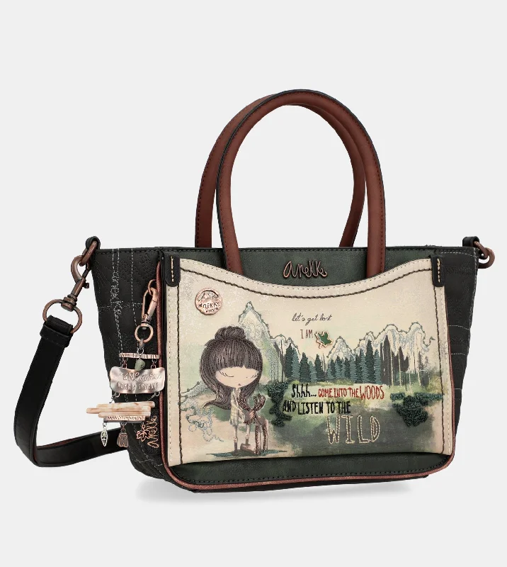 The Forest tote bag with shoulder strap