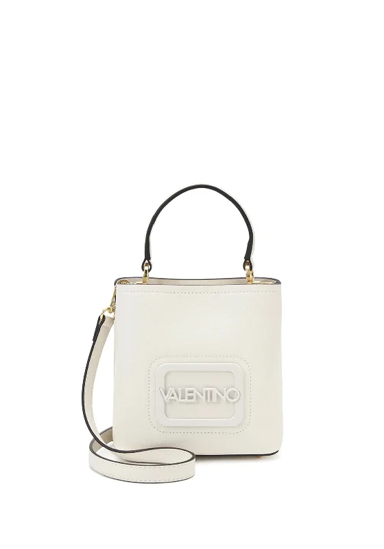 Valentino Trafalgar Mini Bucket Bag, White