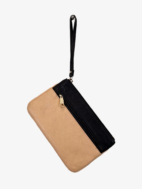 Trenery Essential Tonal Leather Wristlet