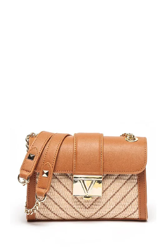 Valentino Tribeca Crossbody Bag, Tan