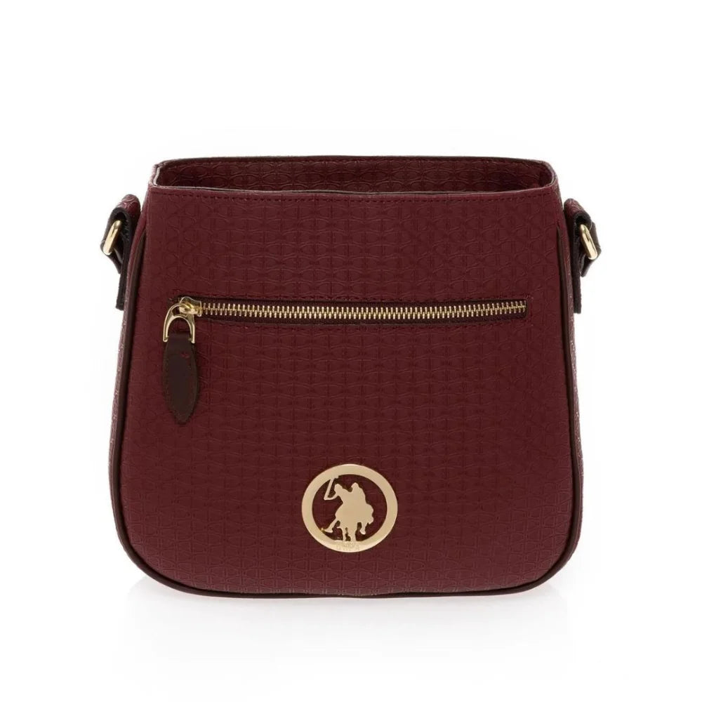 U.S. POLO ASSN. Zip Top Medallion Crossbody Women - BRG