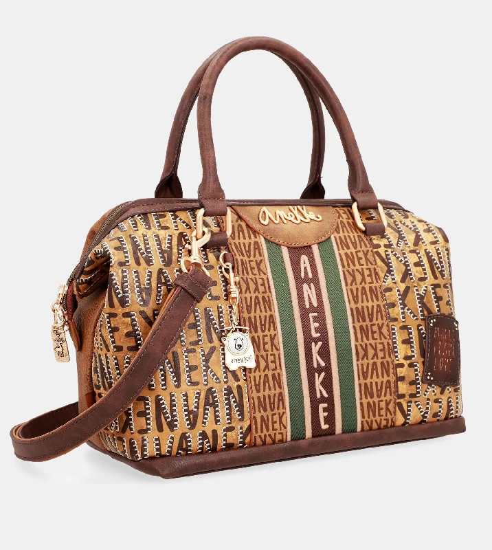 Urban brown logo bowling bag