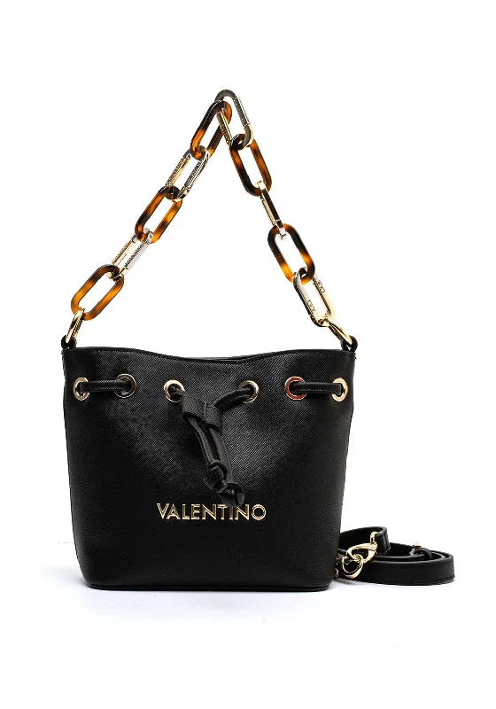 Valentino Bercy Nero Small Bucket Bag, Black