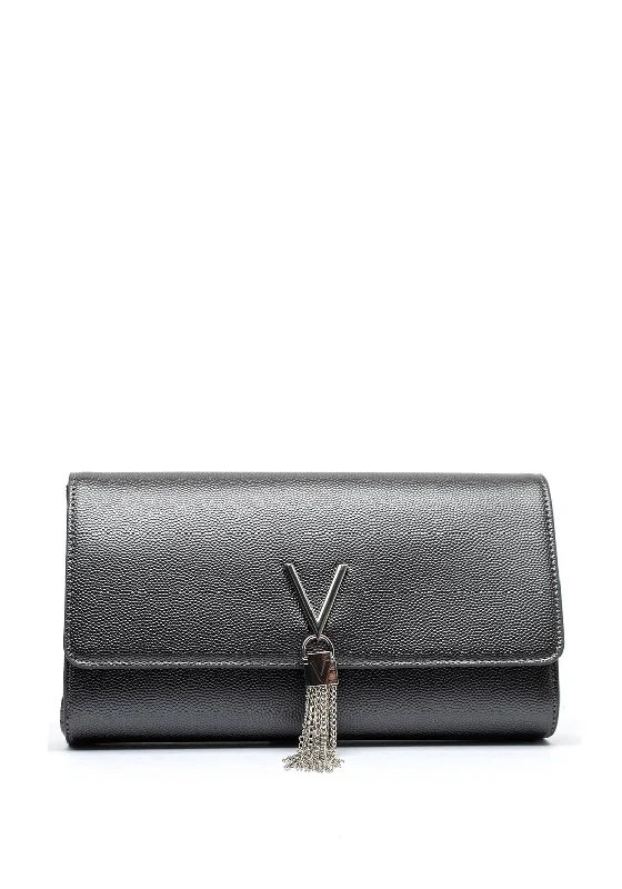 Valentino Divina Large Clutch Bag, Grey