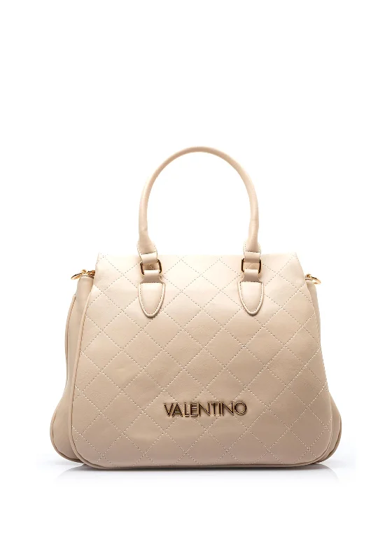 Valentino Nur Large Quilted Grab Bag, Ecru