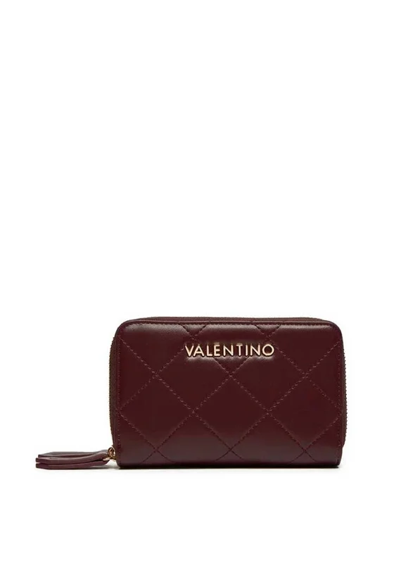 Valentino Nur Re Double Zip Wallet, Wine