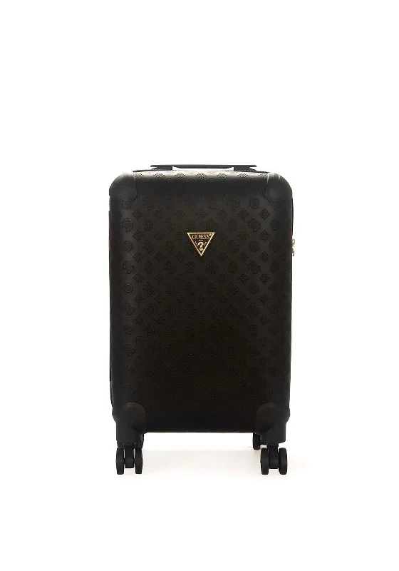 Guess Wilder Logo 20” 8-Wheeler Spinner Suitcase, Black