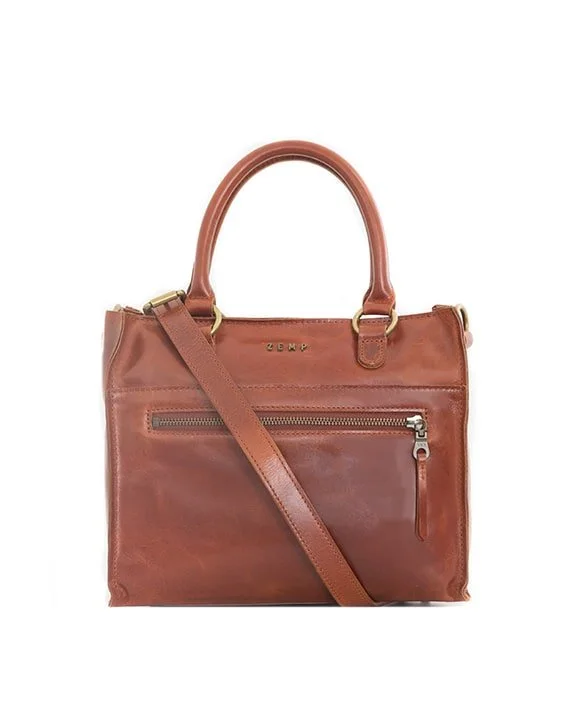 Zemp Bastille Grab and Go Handbag | Chestnut