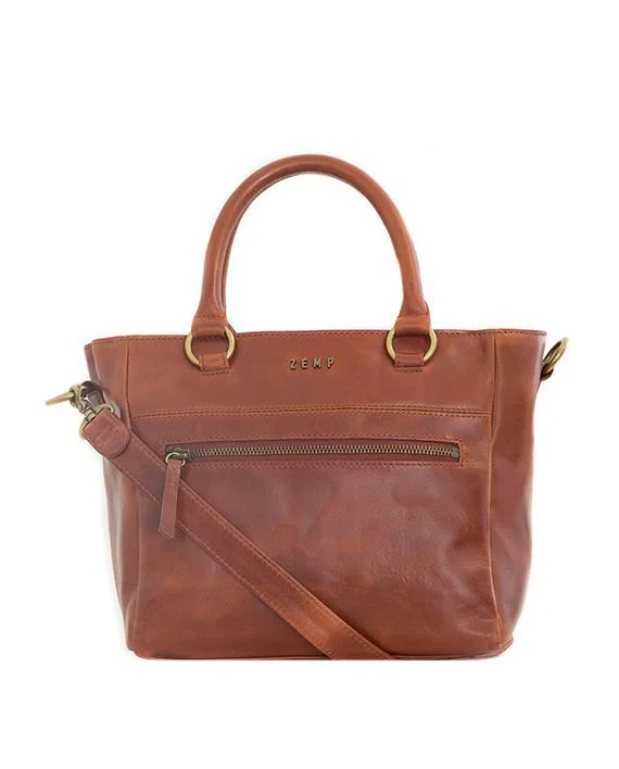 Zemp Paris Grab Handbag | Chestnut