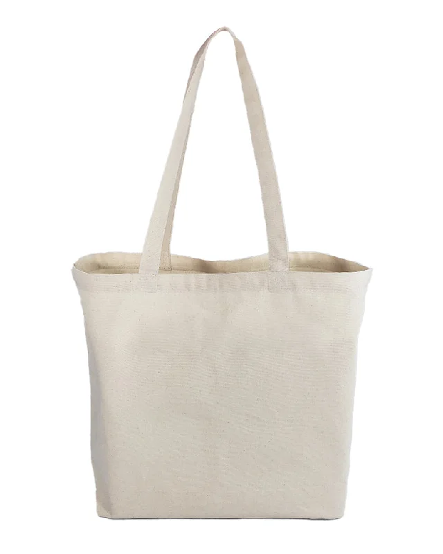 18" Med/Large Size Value Canvas Tote Bag with Long Handles - TG218