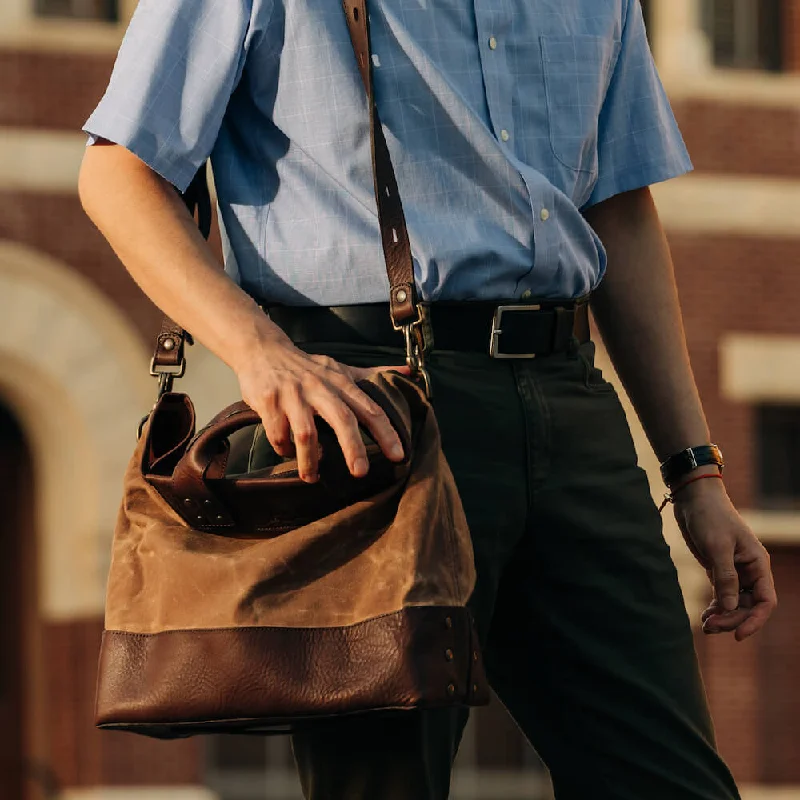 Heritage Waxed Canvas Medium Ice Block Tote Bag