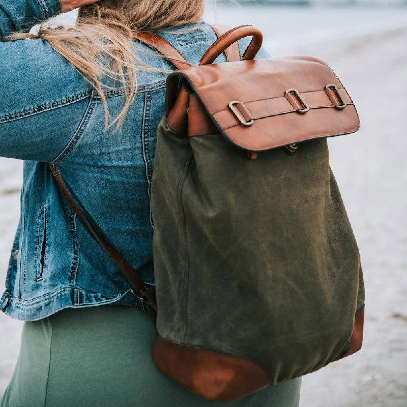 Heritage Waxed Canvas Steamer Backpack No. 2