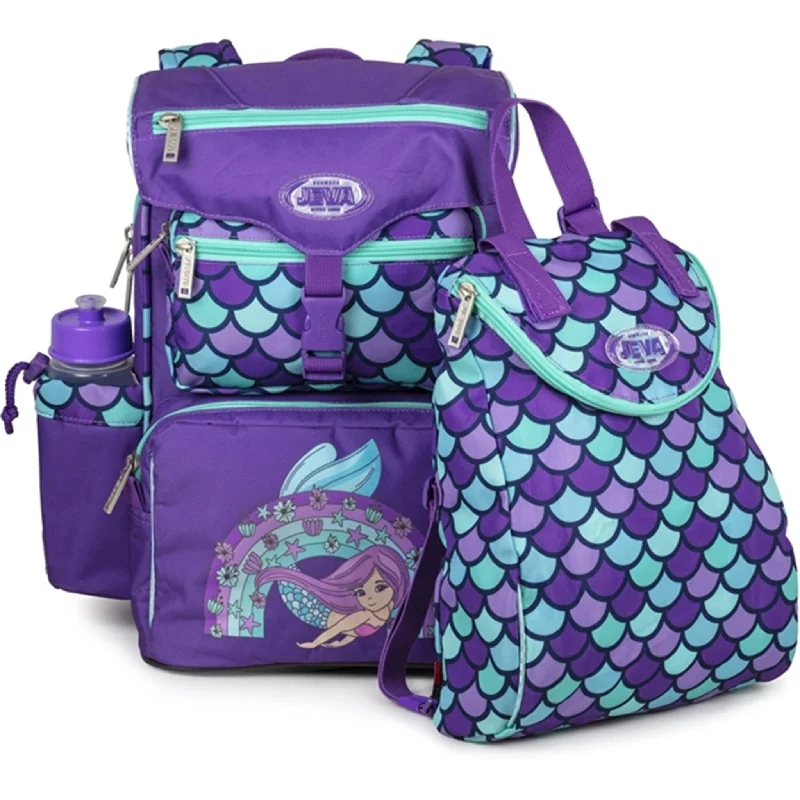 JEVA School Bag Rainbow Mermaid